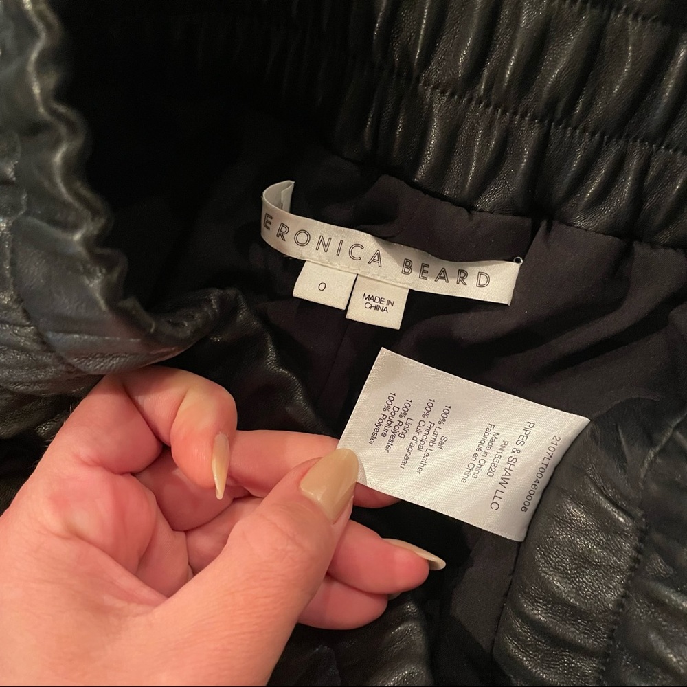 VERONICA BEARD Wasia leather jogger - Picture 12 of 14